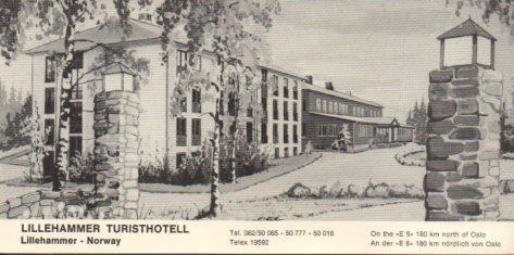 POSTAL PV07378: Lillehammer Turisthotell, Norway