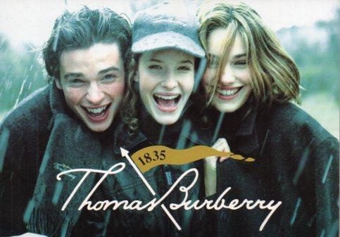 POSTAL PV07273: Publicidad Thomas Burberry, colección otoño/invierno