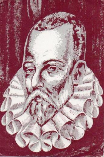 POSTAL PV07268: Cervantes. Publicidad Colección La Corneta en Barcelona 350 aniversario de su muerte
