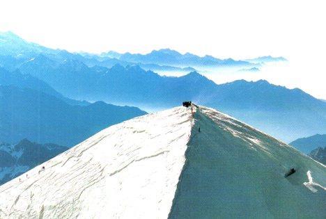 POSTAL PV07251: Haute-Savoie. Cordee d'alpinistes a l'ascension du mont Blanc, France