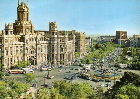 POSTAL PV07316: Plaza de la Cibeles y Palacio Comunicaciones, Madrid