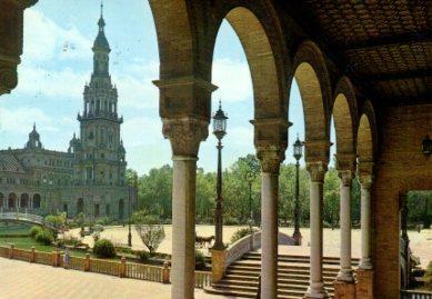 POSTAL PV07609: Plaza de España en Sevilla