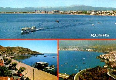 POSTAL PV07607: Vistas varias de Rosas, Gerona