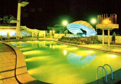 POSTAL PV07604: Piscina del Moli Blau en Rosas, Gerona