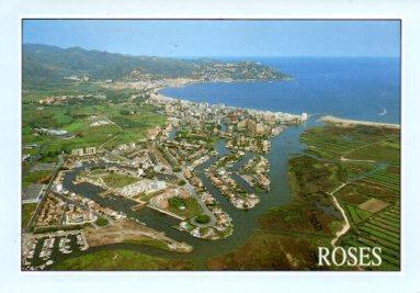 POSTAL PV07629: Vista aerea de Santa Margarida en Roses, Girona