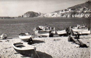 POSTAL PV07572: Playa y Punta de Garbi en San Feliu de Guixols