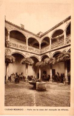 POSTAL PV07568: Patio de la casa del marques de Altares en Ciudad Rodrigo
