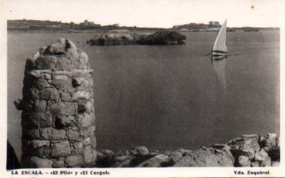 POSTAL PV07563: El Pilo y El Cargol en La Escala, Gerona