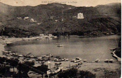 POSTAL PV07562: La playa de Port Bou vista parcial