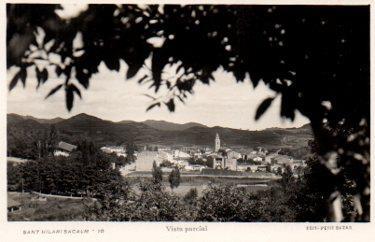 POSTAL PV07582: Sant Hilari Sacalm vista parcial