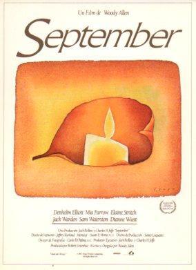 POSTAL PV07677: Publicidad cartel pelicula September de Woody Allen