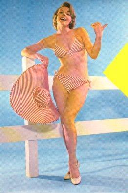 POSTAL PV07702: Claudia Vitti en bikini