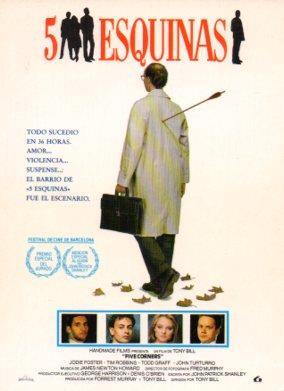 POSTAL PV07676: Publicidad cartel pelicula 5 esquinas