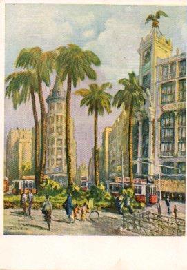 POSTAL PV07669: Plaza Universidad de Barcelona por F. Planas Doria
