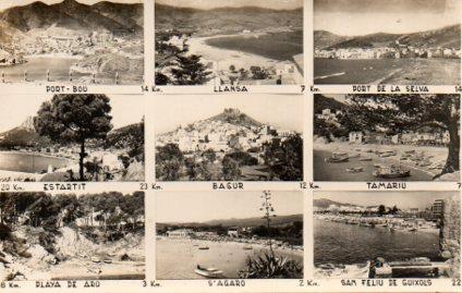 POSTAL PV07664: Vistas varias de pueblos de la Costa Brava