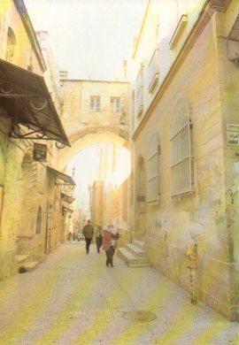 POSTAL PV07530: Jerusalem, Via Dolorosa