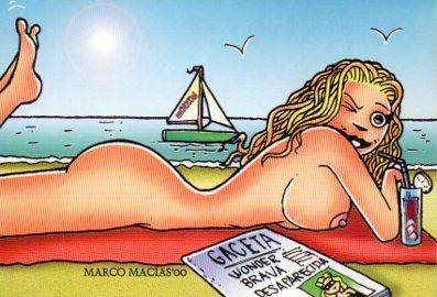 POSTAL PV07540: MUCHOCOMI. Las chicas y el verano, autor Marco Macias