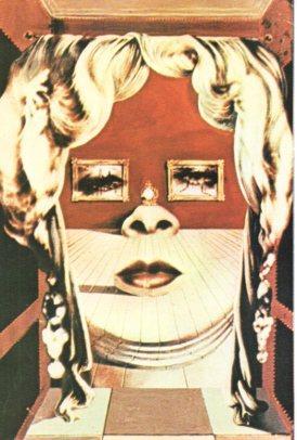 POSTAL PV07511: Mae West por Salvador Dali
