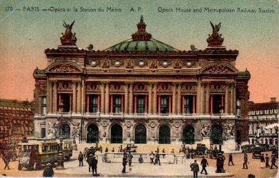 POSTAL PV08112: Paris, Opera et Station du Metro