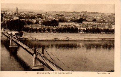 POSTAL PV08097: Vue panoramique Toulouse. Serie Helio 23