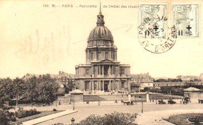 POSTAL PV08015: Panorama de l'Hotel des Invalides, Paris