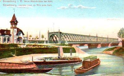 POSTAL PV08017: Nouveau pont du Rhin pres Kehl, Strasbourg
