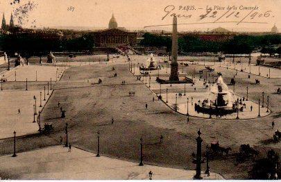 POSTAL PV08058: Paris, Place de la Concorde
