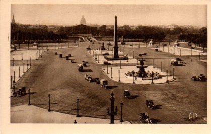 POSTAL PV08257: Panorama Place de la Concorde, Paris