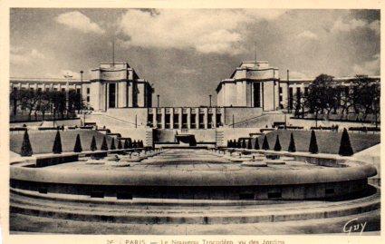 POSTAL PV08261: Le nouveau Trocadero, vu des Jardins. Paris
