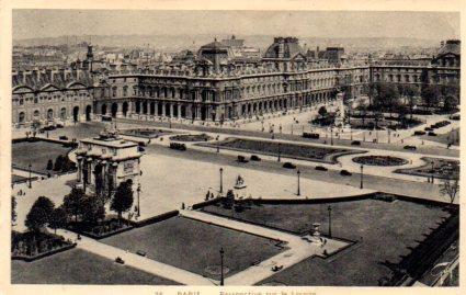 POSTAL PV08268: Paris, perspective sur le Louvre