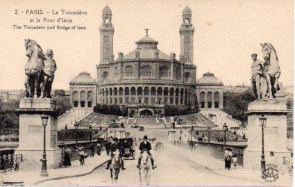 POSTAL PV08274: Le Pont d'Iena et Le Trocadero, Paris