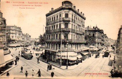 POSTAL PV08277: Carrefour des Rues d'Alsace-Lorraine et Bayard, Place Matabiau. Toulouse