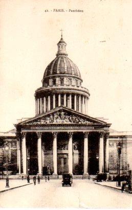 POSTAL PV08281: Entree du Pantheon, Paris