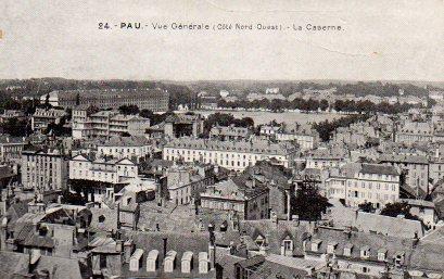 POSTAL PV08191: Vue Generale (Cote Nord-Ouest ) La Caserne, Pau