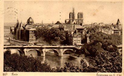 POSTAL PV08178: Panorama sur le Cite du Paris