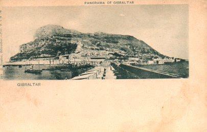 POSTAL PV08222: Panorama of Gibraltar