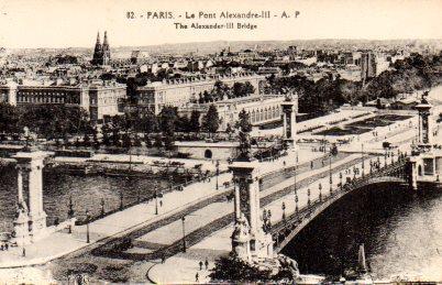 POSTAL PV08206: Le Pont Alexandre III, Paris