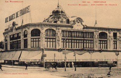 POSTAL PV08196: Noveaux Magasins Aux Dames de France, Perpignan