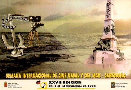 POSTAL PV07859: Semana Internacional de Cine Naval y del Mar 27ª edicion 1998, Cartagena