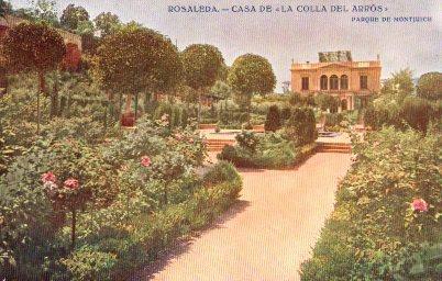 POSTAL PV07738: Rosaleda de la Casa de La Colla del Arros en Parque de Montjuich, Barcelona