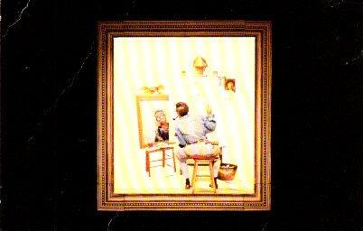 POSTAL PV07744: Triple self portrait of Norman Rockwell, Festival of Arts Laguna Beach California