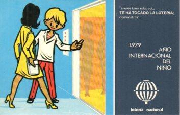 POSTAL PV07716: Loteria Nacional. Año Internacional del Niño 1979. Serie L Nº 5