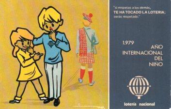 POSTAL PV07718: Loteria Nacional. Año Internacional del Niño 1979. Serie L Nº 4