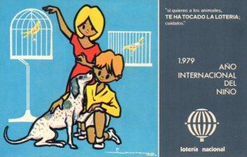 POSTAL PV07720: Loteria Nacional. Año Internacional del Niño 1979. Serie L Nº 7