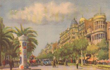 POSTAL PV07722: Avenida del Generalisimo Franco en Barcelona por J. M. Tuser