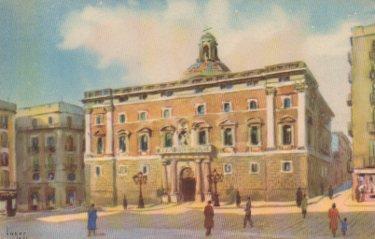 POSTAL PV07724: Palacio de la Diputacion Provincial en Barcelona por J. M. Tuser