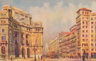 POSTAL PV07726: Via Layetana y Plaza Antonio Maura en Barcelona por J. M. Tuser