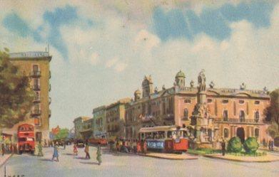 POSTAL PV07729: Plaza Palacio y Gobierno Civil en Barcelona por J. M. Tuser