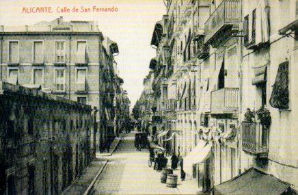 POSTAL PV07941: Calle San Fernando en Alicante (ver descripcion)