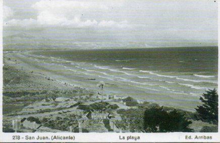 POSTAL PV07943: La playa de San Juan en Alicante (ver descripcion)